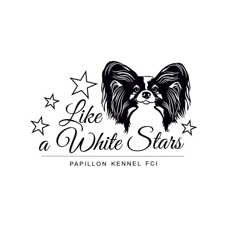 Logo Like White Stars